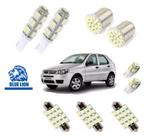 Kit Lâmpadas Led Fiat Palio Pingo Teto Placa Meia Luz Ré