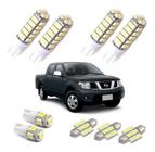 Kit lampadas led frontier nissan teto placa ré luz farolete