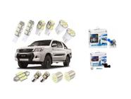 Kit Lâmpadas Led Luz Branca Hilux Pingo Teto Placa Ré Farol