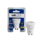 Kit Lâmpadas Led Mini Dicroica Mr11 Gu10 3w Luz Quente Mbled - MBLED / Nordecor