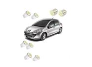 Kit Lampadas Led Peugeot 206 207 Meia Luz Placa Ré Teto