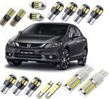 Kit lampadas led premium civic 2014 2015 2016 farolete farol