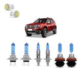 Kit Lampadas Super Branca + Led Farol/Milha Renault Duster