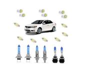 Kit Lâmpadas Super Branca + Leds Farol/Milha Kia Cerato