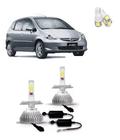 Kit Lampadas Super Led Farol Alto Baixo H4 Honda Fit 04/15