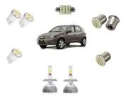 Kit Lampadas Super Led + Gm Celta Farol Alto Baixo 2006/2017