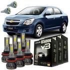 Kit Lâmpadas Super Led Y3 Chevrolet Cobalt 2018 + Pingo T10 - LUXLED