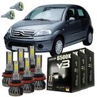 Kit Lâmpadas Super Led Y3 Citroën C3 2003 A 2012 + Pingo T10 - LUXLED