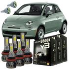 Kit Lâmpadas Super Led Y3 Fiat 500 Polones 2009 A 2016 + T10 - LUXLED