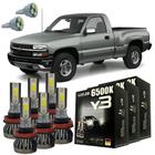 Kit Lâmpadas Super Led Y3 Mini GM Silverado 97/01 + T10 - LUXLED