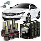 Kit Lâmpadas Super Led Y3 Peugeot 508 Todos + Pingo T10 - LUXLED