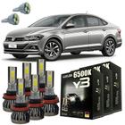 Kit Lâmpadas Super Led Y3 VW Virtus A Partir 2017 + T10 - LUXLED