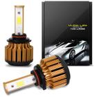 Kit Lampadas Ultra LED HB3 35W 12V 7200LM Canceller e Cooler Integrado Farol Carro