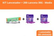 KIT Lancetador + 200 Lanceta 30G - Medix