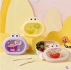 Kit Lancheira Bento Box Marmita Pote Infantil C/ Divisórias E Talheres