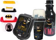 Kit Lancheira Infantil Batman Porta Lanche Alimentação - Plasutil