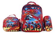 Kit Lancheira Térmica E Estojo 3d Infantil Com Mochila