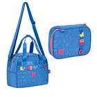 Kit Lancheira Térmica e Estojo Rebecca Bonbon RB24541 RB24542 Soft Texturizado Matelassê