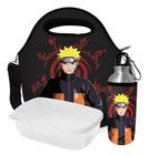 Kit Lancheira Térmica Escolar + Squeeze Infantil + Pote Marmita Naruto Uzumaki - Isoprene