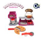 Kit lanchonete plastico 30x23x12cm com 3 modos