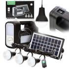 Kit Lanterna Placa Solar Carregador Portatil Energia Nº 26 - Gdlite