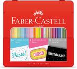 kit lápis de cor 24 cores pastel/Neon/Metálico