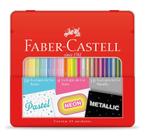 Kit Lápis de Cor EcoLápis Pastel Neon Metallic 24 Cores Faber-Castell