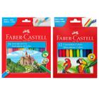 Kit Lápis de cor Faber Castell EcoLápis com 24 cores + canetinhas com 12 cores vivas
