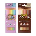 Kit lápis de cor Multi Color tons de pele com 12 cores + tons pasteis com 10 cores