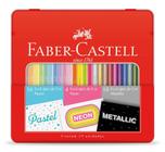 Kit Lápis De Cor Pastel + Neon + Metálico Faber-Castell