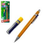 Kit lapiseira 0.9mm com tubo de grafite papelaria clássico