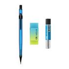 Kit Lapiseira AZUL NEON 0.5mm + Borracha Move + Grafite