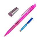 Kit Lapiseira Escolar NEON Rosa 0.7mm + Grafite + Borracha T