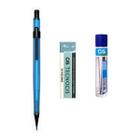 Kit Lapiseira Tecnocis AZUL NEON 0.7mm + Borracha + Grafite