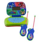 KIT Laptop - PJ Masks Bilíngue + Walkie Talkie PJ Masks