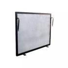 Kit Lareira Tela 80x50 Plusmais Completo Grande Grelha Canto Acessorios Cabo de Madeira