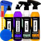 Kit Lava Autos Desengraxante V-Mol Revitalizador Restaurax Limpador Delet Cera Tok Final Vonixx