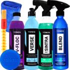 Kit Lava Autos V-Floc Revitalizador Verse Limpador Multiação Sintra Fast Cera Liquida Blend Spray Vonixx