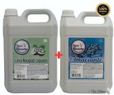 Kit Lava Roupas + Amaciante 5L - Lune Blanche - AZUL, COCO ou VERDE + Amaciante