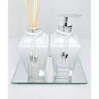 Kit lavabo branco degrade piramide 250ml + bandeja