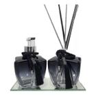 Kit Lavabo Luxo X Preto Aromatizador Difusor Essência