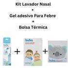 Kit Lavador Nasal + Gel Adesivo Para Febre + Bolsa Térmica De Gel Com Capa Protetora Coala - Buba