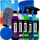 Kit Lavagem Automotiva Shampoo Automotivo Lava Autos Neutro V-Floc Vonixx + Luva de Microfibra para Carro Moto Caminhão