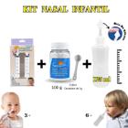 Kit Lavagem Nasal Infantil Seringa c/2+Sal+Dispositivo 125ml