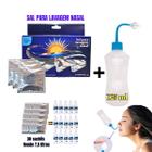 Kit Lavagem Nasal Sal c/30 Sachês + Dispositivo Bico Curvo