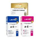 Kit Lavitan Hair Cabelos E Unha com Biotina 30 Cápsulas + 1 Lavitan Homem C/60 + 1 Lavitan Mulher C/60