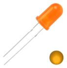 Kit Led 5mm Difuso - 100 Peças Laranja