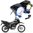 Kit Led Farol Milha Moto Honda NXR 160 BROS 2015 Angel Eye U7