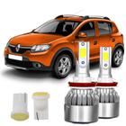 Kit Led Farol Milha Sandero Stepway 2011/2014 6000k + Pingo T10