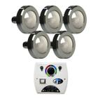 Kit Led Piscina 125m² 5 Leds 10w, 1 Módulo Four Fix Sodramar